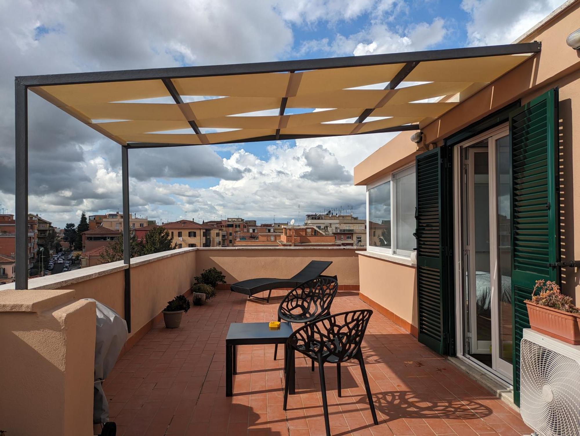 Casetta Sole, Superattico Con Terrazzo Vicino San Pietro, New Rome Luaran gambar