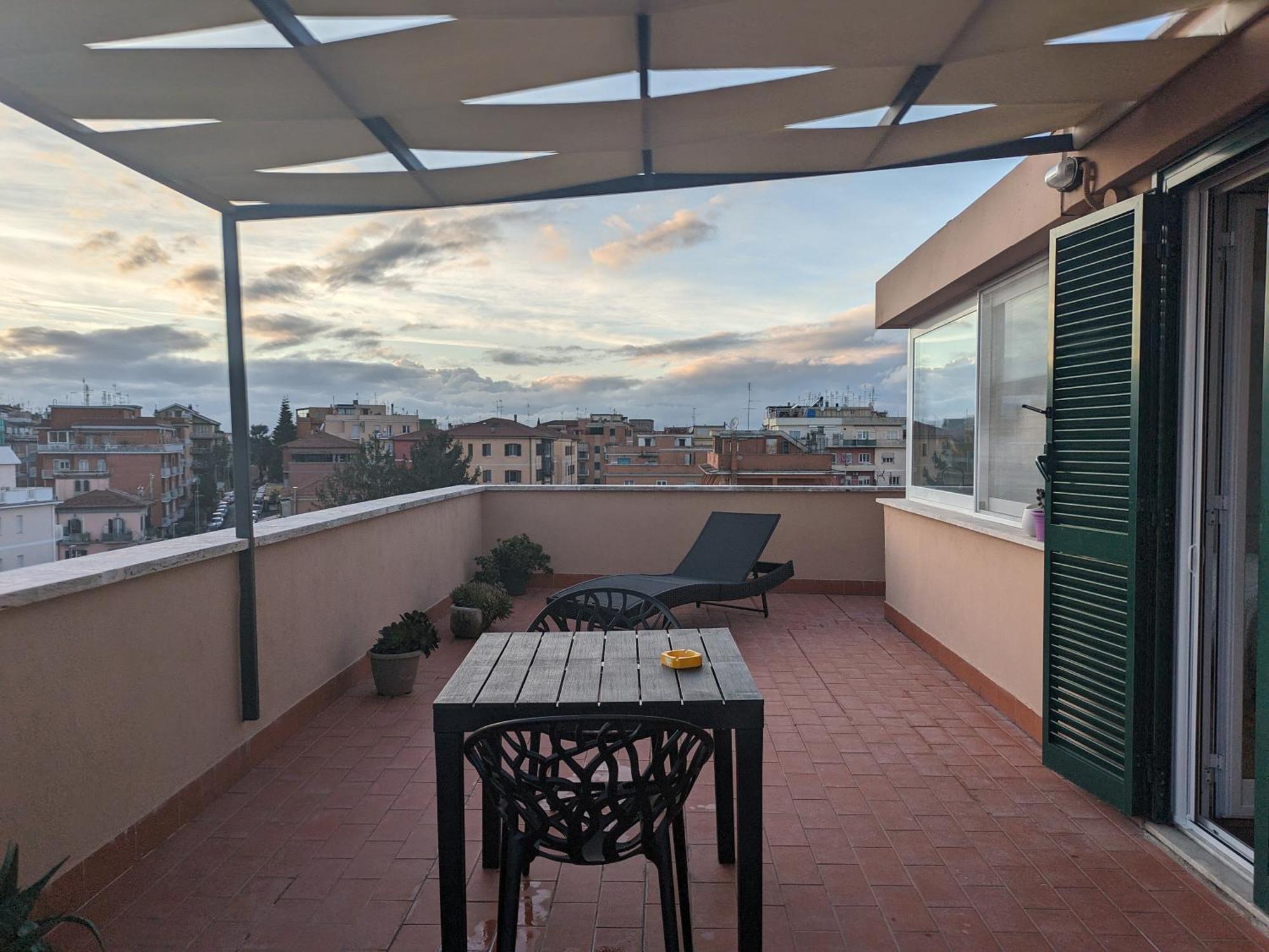 Casetta Sole, Superattico Con Terrazzo Vicino San Pietro, New Rome Luaran gambar